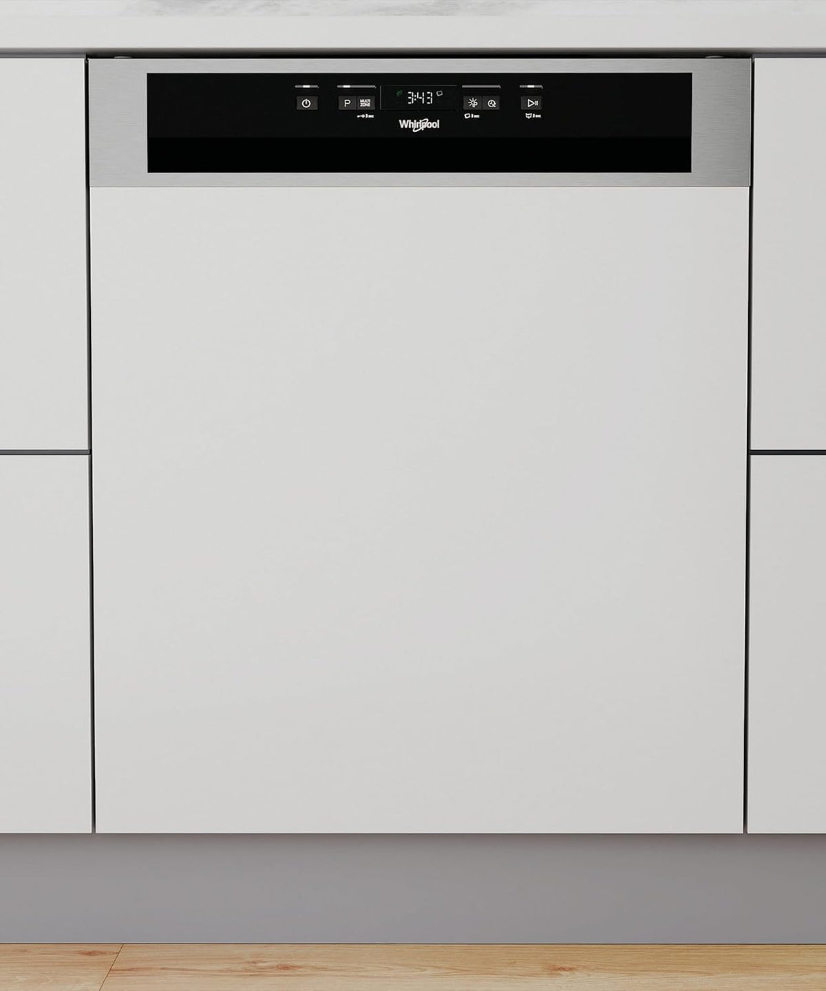 Whirlpool, Lavastoviglie, 60 cm, Bianco, acciaio inox