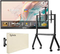SYLVOX, Smart TV, 700 x 500 mm, 30°C, 55 pollici, Nero, illuminazione LED