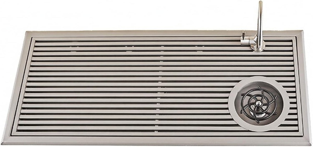 Vassoi usa e getta, FytStycale, 790 x 345 x 45 mm, 790 mm, 345 mm, Grigio, acciaio inox