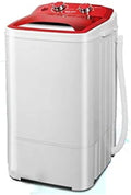 YILIYIO, Lavatrice, 3 kg, 240 W, 390 × 360 × 650 mm, Viola/Rosso, acciaio inox