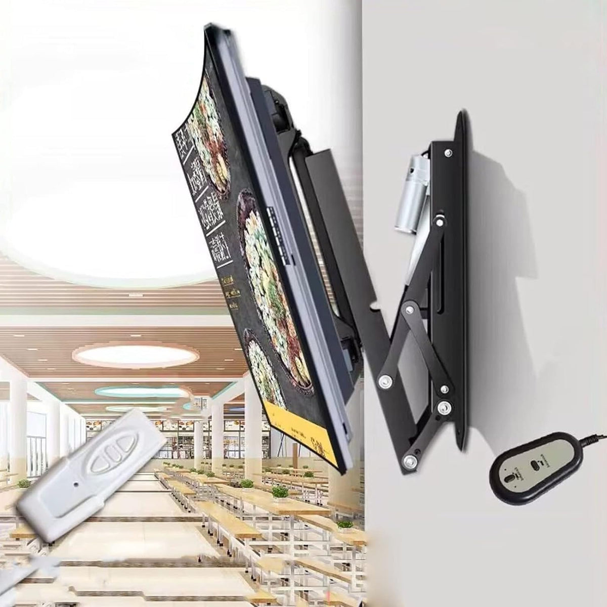 7UIYgtyO, Smart TV, 75 Pollici, 600x400 MM, 45 kg, Nero, illuminazione LED, telecomando