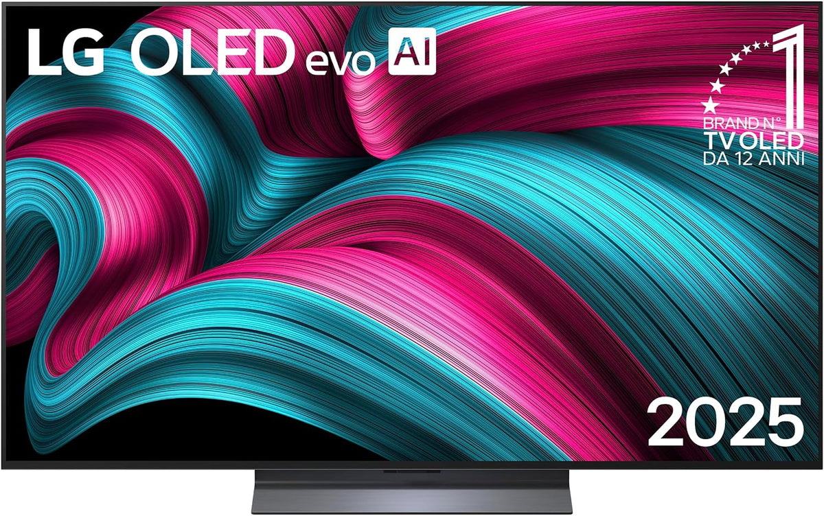 LG, Smart TV, OLED55C56LB, 55 Pollici, Nero, telecomando