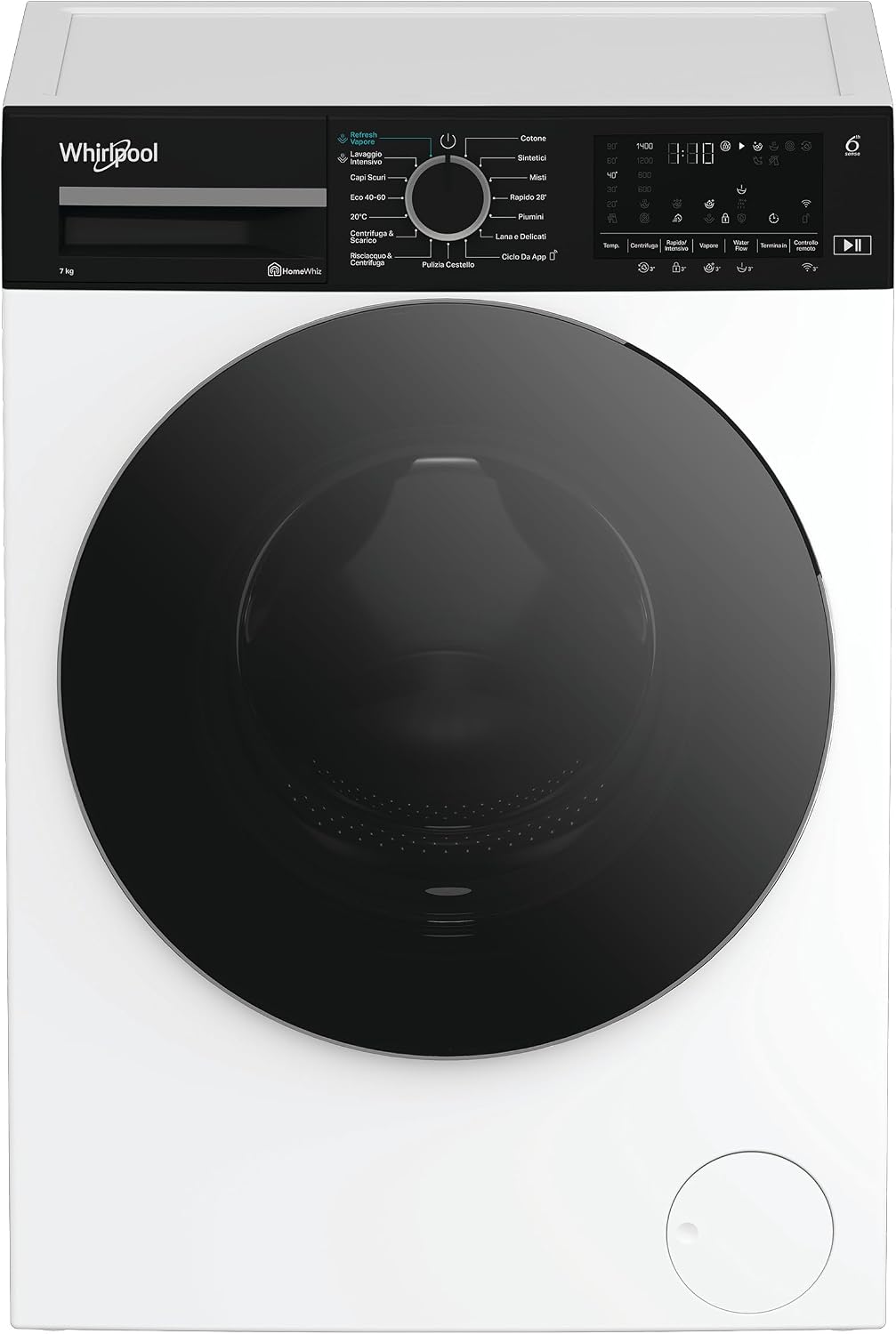 Lavatrice, Whirlpool, 7 kg, Bianco